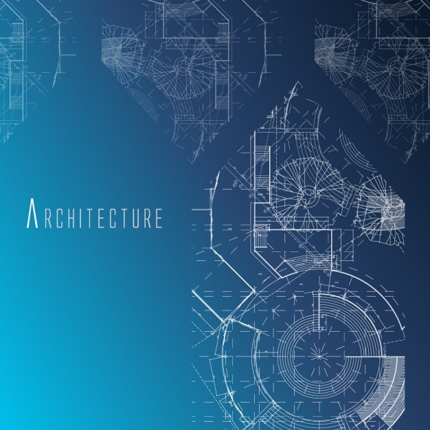 Kostenlose Vektor architektur hintergrund design