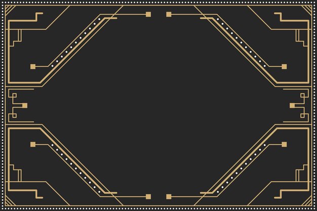 Art Deco eleganter goldener Detailshintergrund