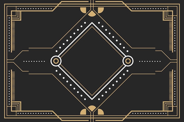 Art-Deco-Hintergrund im flachen Design