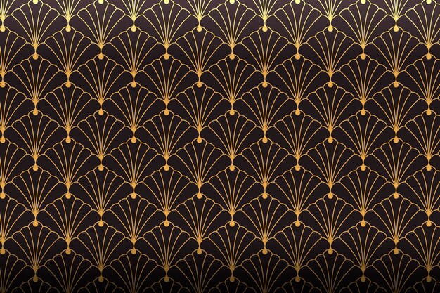 Art-Deco-Muster mit Farbverlauf