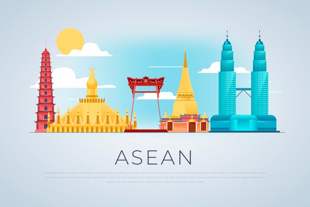 Asean Gebäude Wahrzeichen