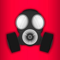 Kostenloser Vektor atemschutzmaske für gasmasken