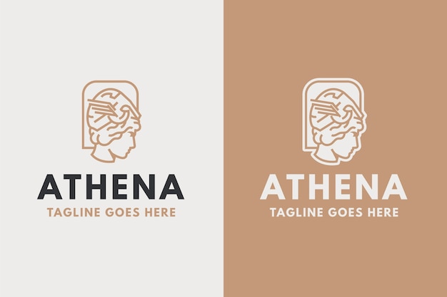 Athena-charakter-logo-design