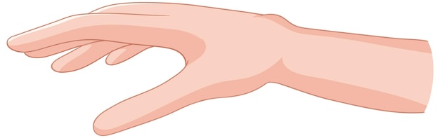 Ausgestreckte Hand-Vektor-Illustration