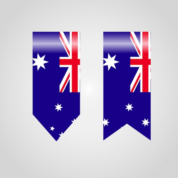 Kostenloser Vektor australien flagge banner