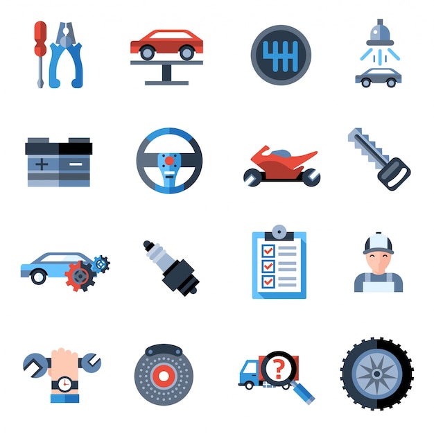 Auto-Reparatur-Icons