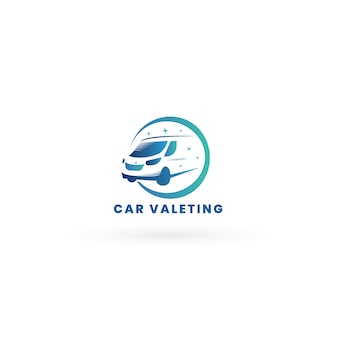 Auto valeting logo vektor illustration. passend für ihr unternehmen im bereich valeting