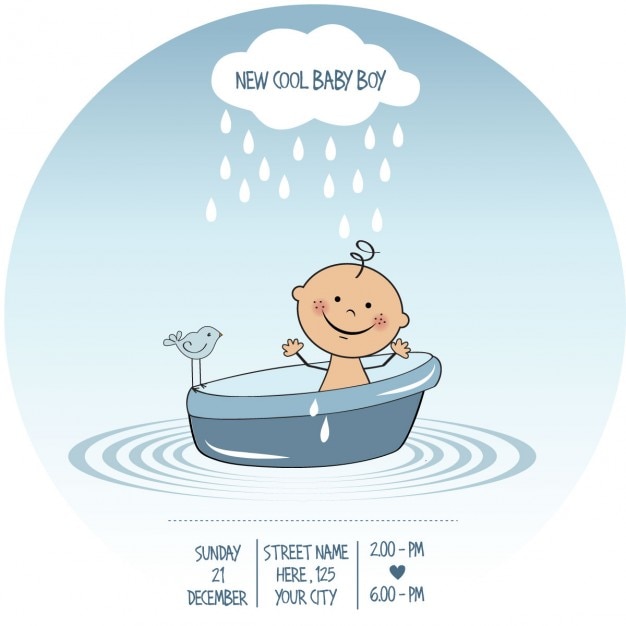 Baby-dusche-karte