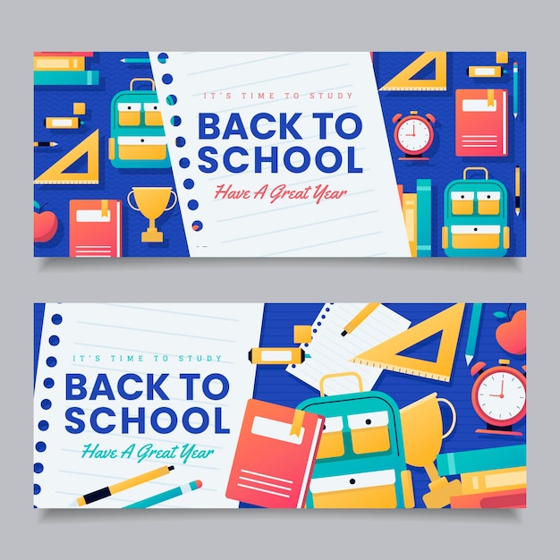 Back to school banner