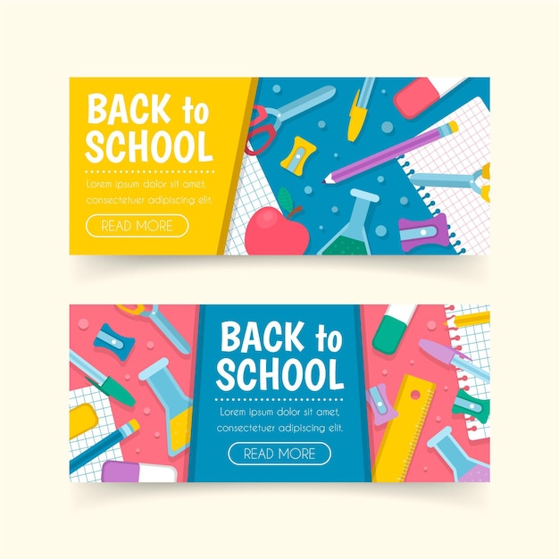 Back to school banner