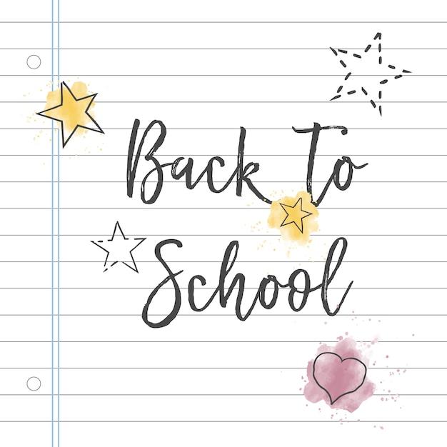 Back to school hintergrund-design