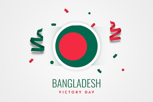 Bangladesch-siegtag-feier-hintergrund-vorlagendesign Premium Vektoren