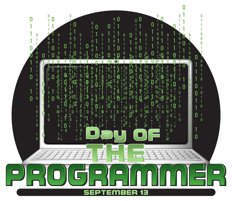 Kostenlose Vektor banner-design zum tag der programmierer