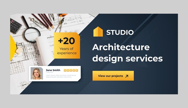 Banner-Vorlage für die Entwicklung von Gradientenarchitekturen
