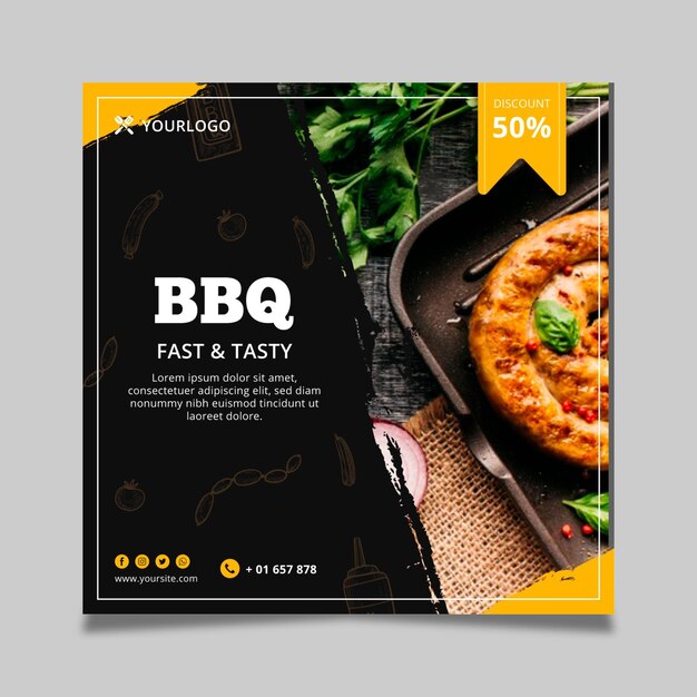 Barbecue Flyer Vorlage