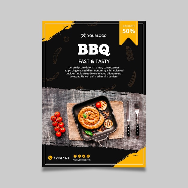 Barbecue Flyer Vorlage