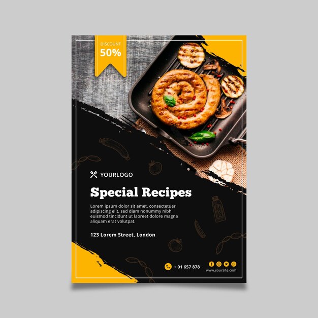Barbecue Flyer Vorlage