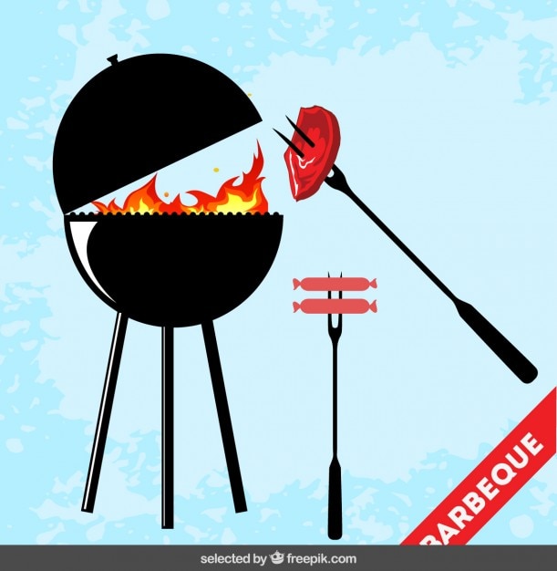 Kostenloser Vektor barbeque-illustration