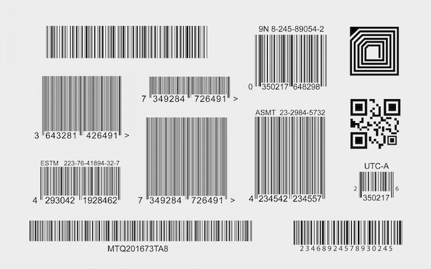 Kostenloser Vektor barcode-sammlung