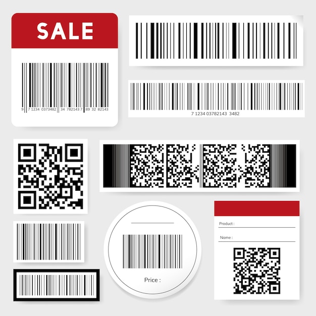 Barcode- und QR-Code-Sammlung