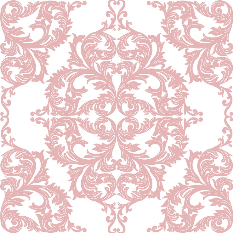Kostenlose Vektor barocke ornamentale muster hintergrund