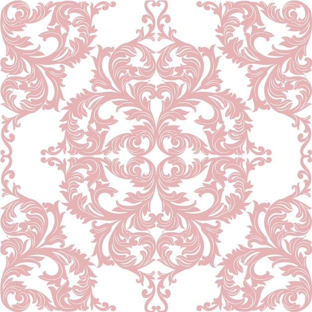 Barocke ornamentale Muster Hintergrund