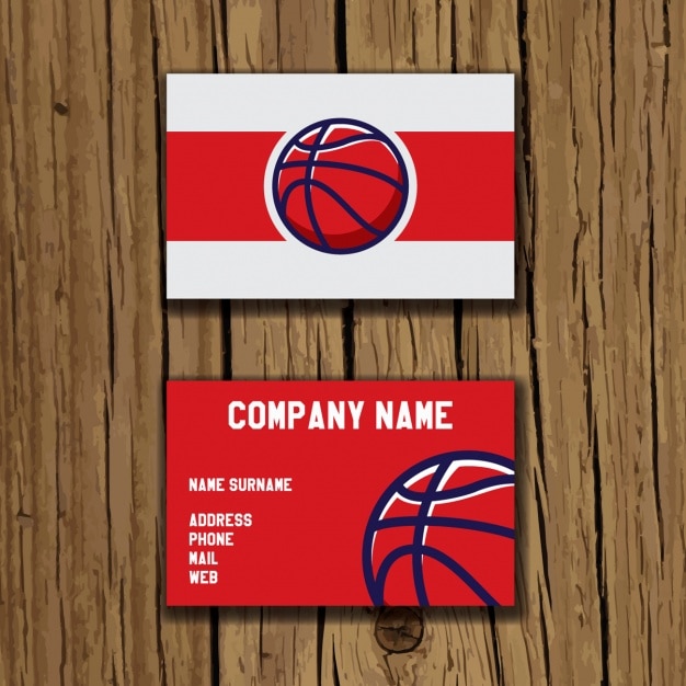 Basketball visitenkarte design