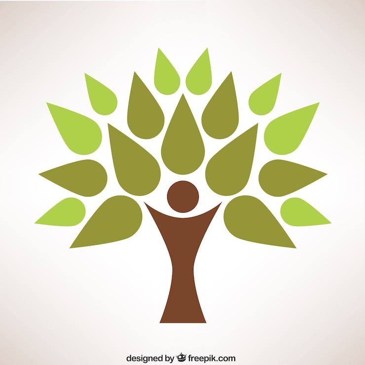 Kostenlose Vektor baum-logo