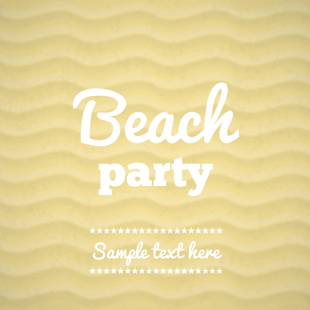 Beach party vorlage