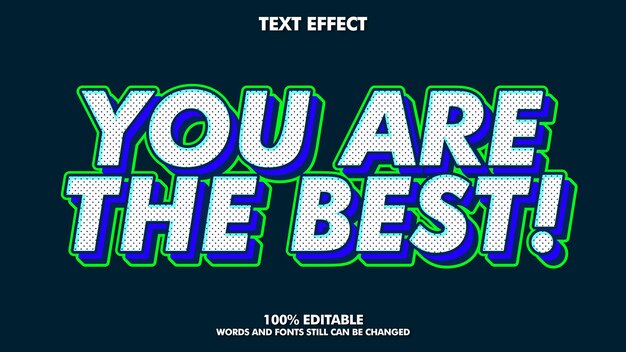 Bearbeitbarer Text der Pop-Art