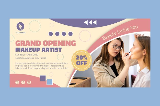 Beauty-Salon-Banner-Konzept