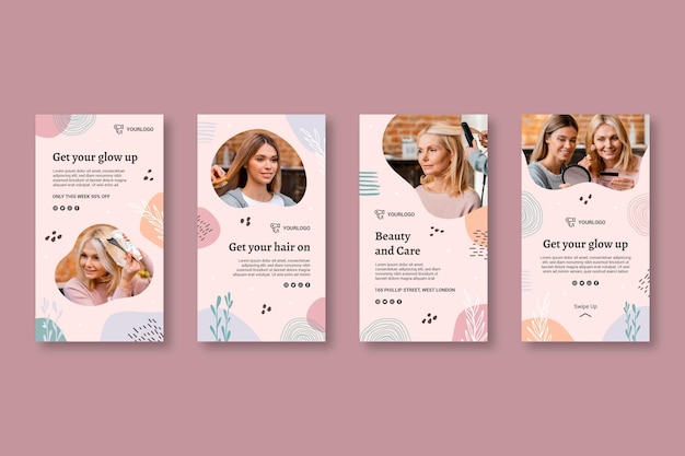 Beauty Saloon Instagram Geschichten