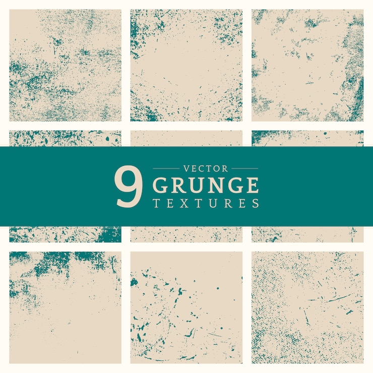 Kostenlose Vektor beige grunge beunruhigter beschaffenheitssatz
