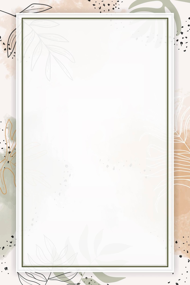 Kostenlose Vektor beige rechteckiger aquarellrahmen