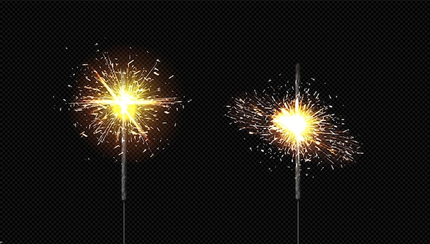 Bengalenfeuerkerze mit Funkelfeuerwerklichter