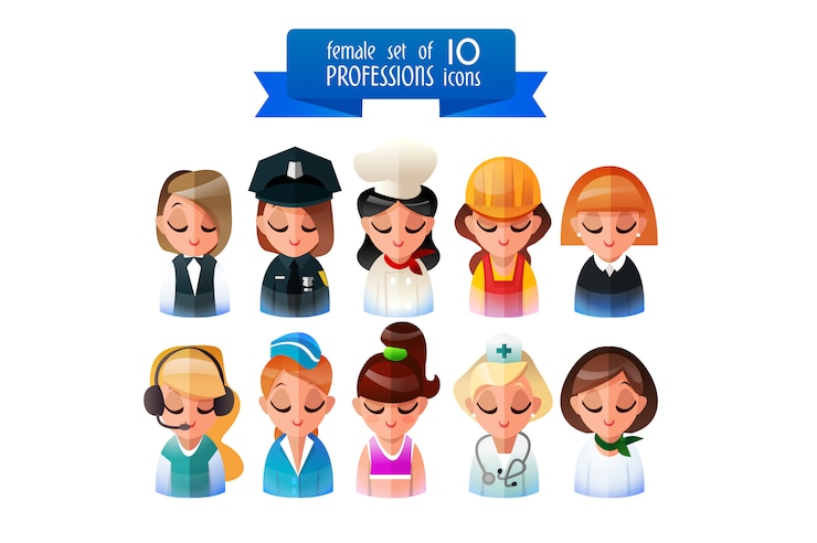 Berufe Icons Sammlung