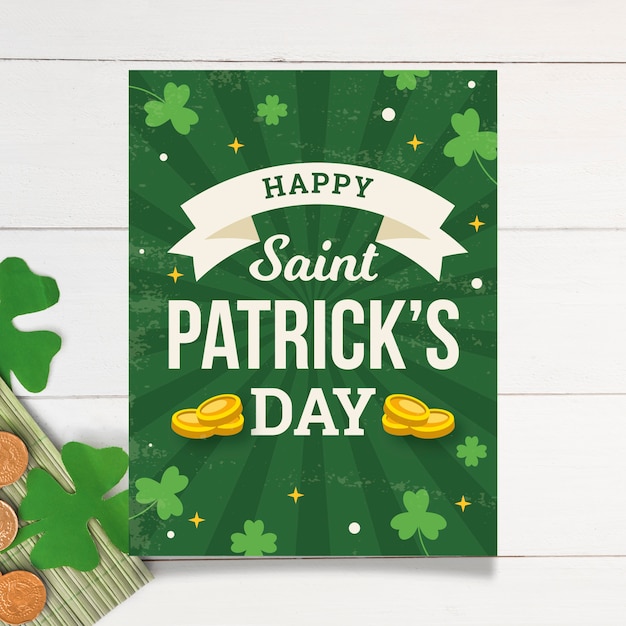 Beschriftung st. patricks day poster vorlage