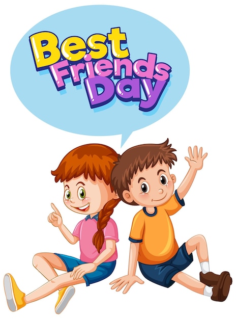 Best Friends Day mit zwei befreundeten Kindern