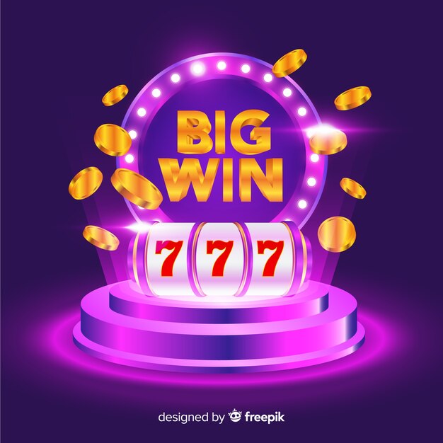 Big Win Slot Konzept im realistischen Stil