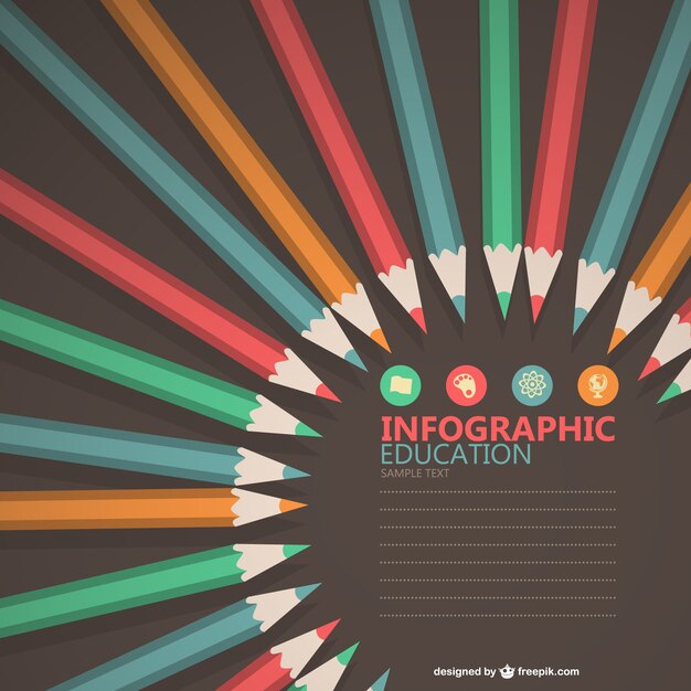 Kostenloser Vektor bildungsinformationsgrafiken