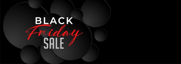 Black Friday Dark Sale Banner Entwurfsvorlage