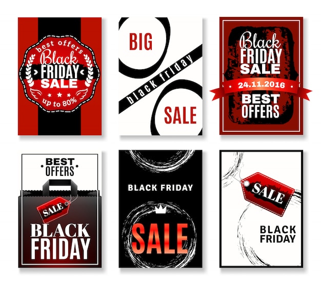 Black friday sale flyer kollektion