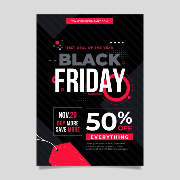 Black Friday Sales Flyer Vorlage
