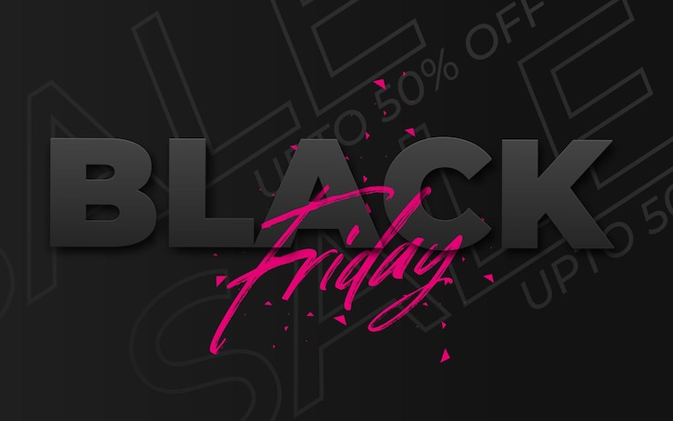 Kostenlose Vektor black friday verkaufsbanner