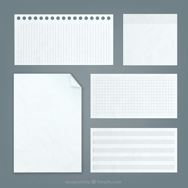 Blank papier notizen