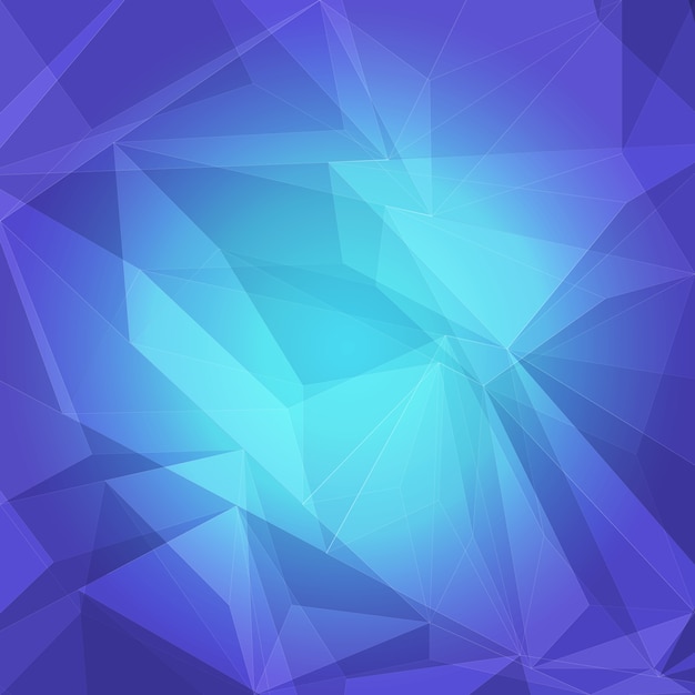 Blau polygonal Hintergrund Design