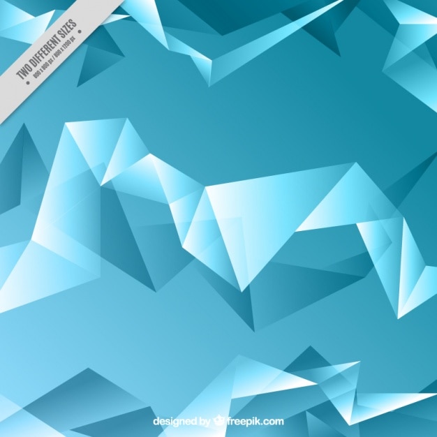 Kostenloser Vektor blau polygonal hintergrund