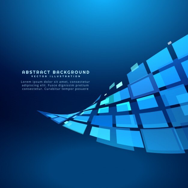 Blaue abstrakte Hintergrund mit karierten Welle