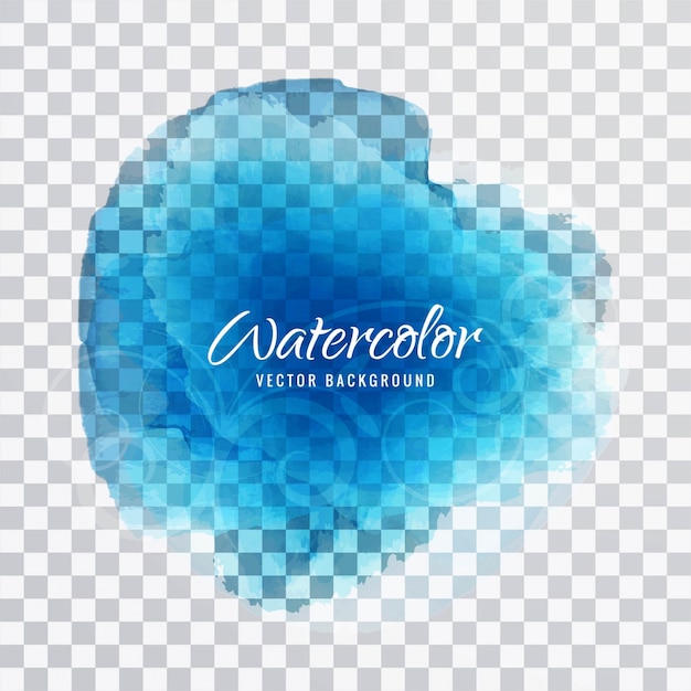 Kostenloser Vektor blaue aquarellentwurf