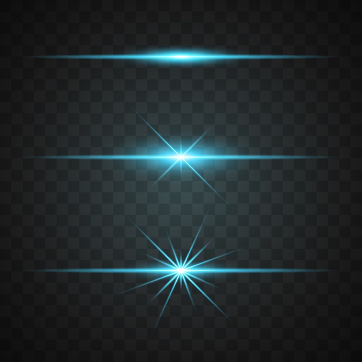 Kostenlose Vektor blaue lichter sammlung